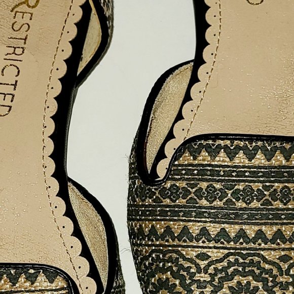 RESTRICTED Ladies Slip On Mule Open Side Pointed Toe Ballet Flat Sz 6 - Picture 6 of 12